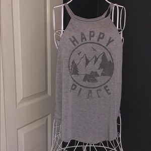 Distressed tank top